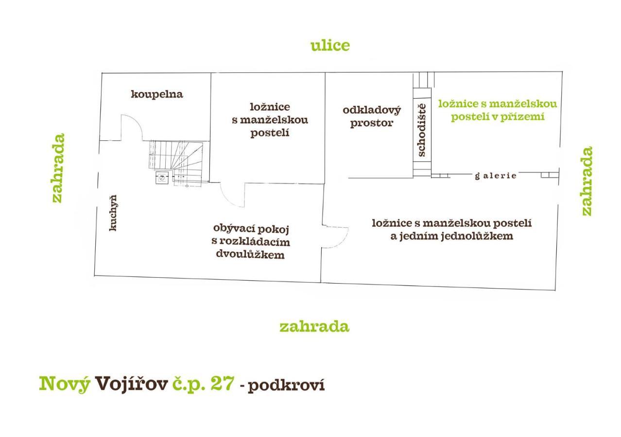 Chalupa Novy Vojirov Cp. 27 Nová Bystřice المظهر الخارجي الصورة